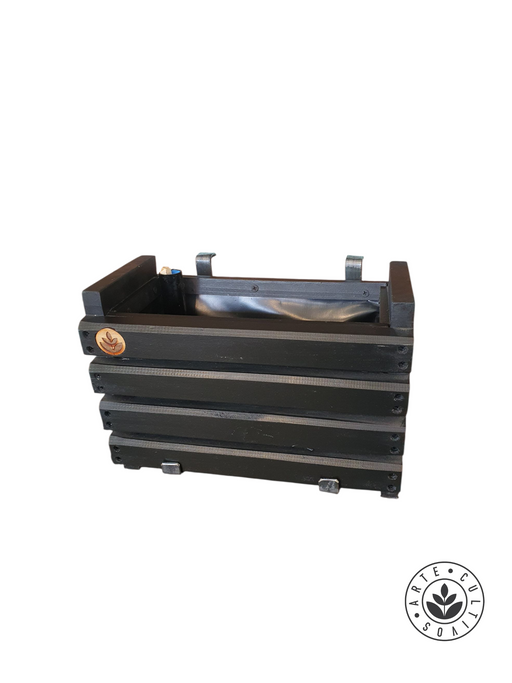 Macetero Tekun Elite para colgar con ganchos de treillage.