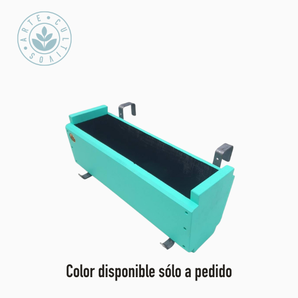 Macetero Kiñe ST para colgar con ganchos de balcón 5cm.