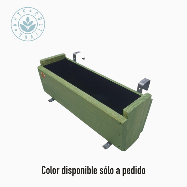 Macetero Kiñe ST para colgar con ganchos de balcón 5cm.