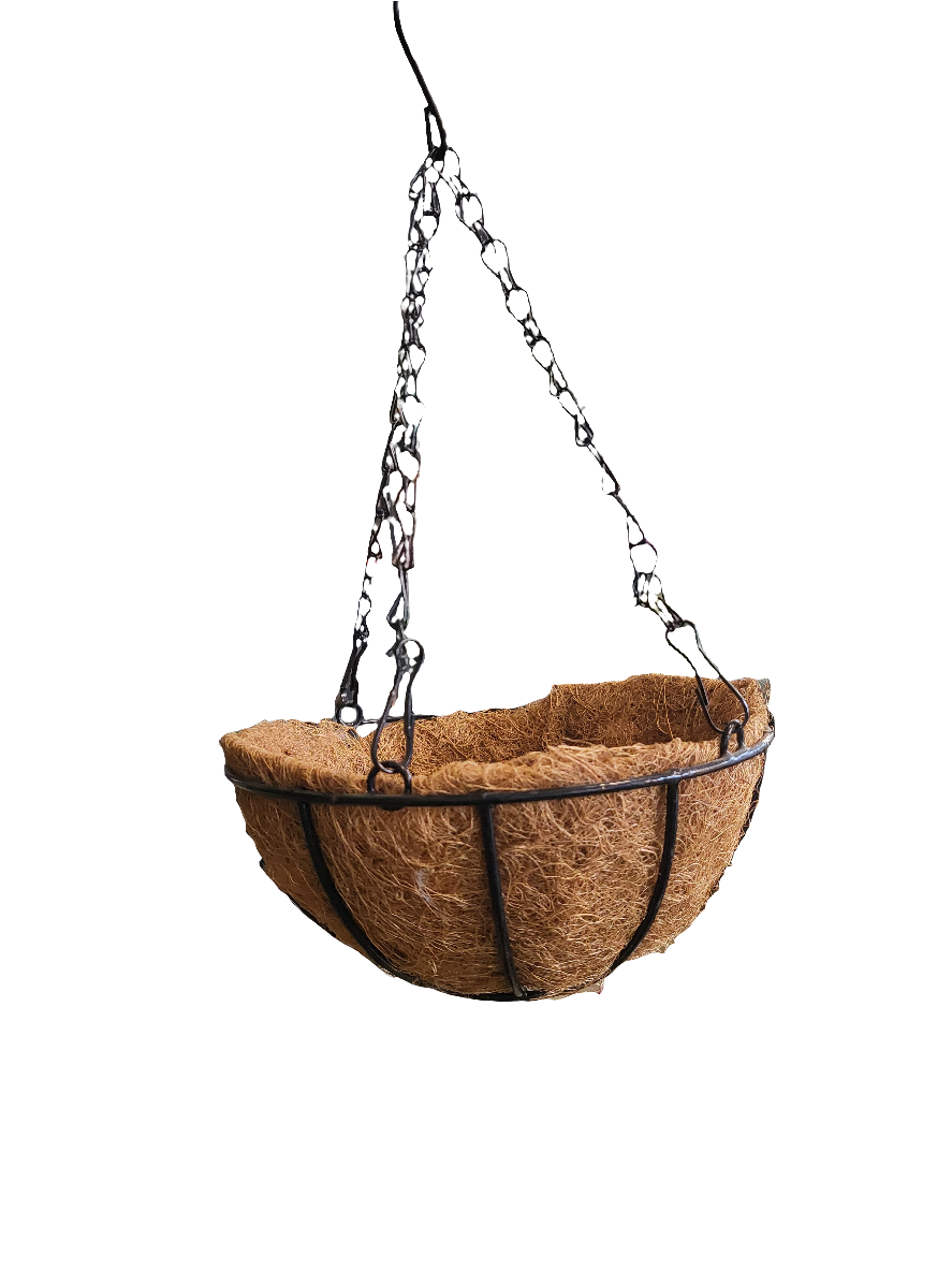Maceteros colgantes (fibra de coco)