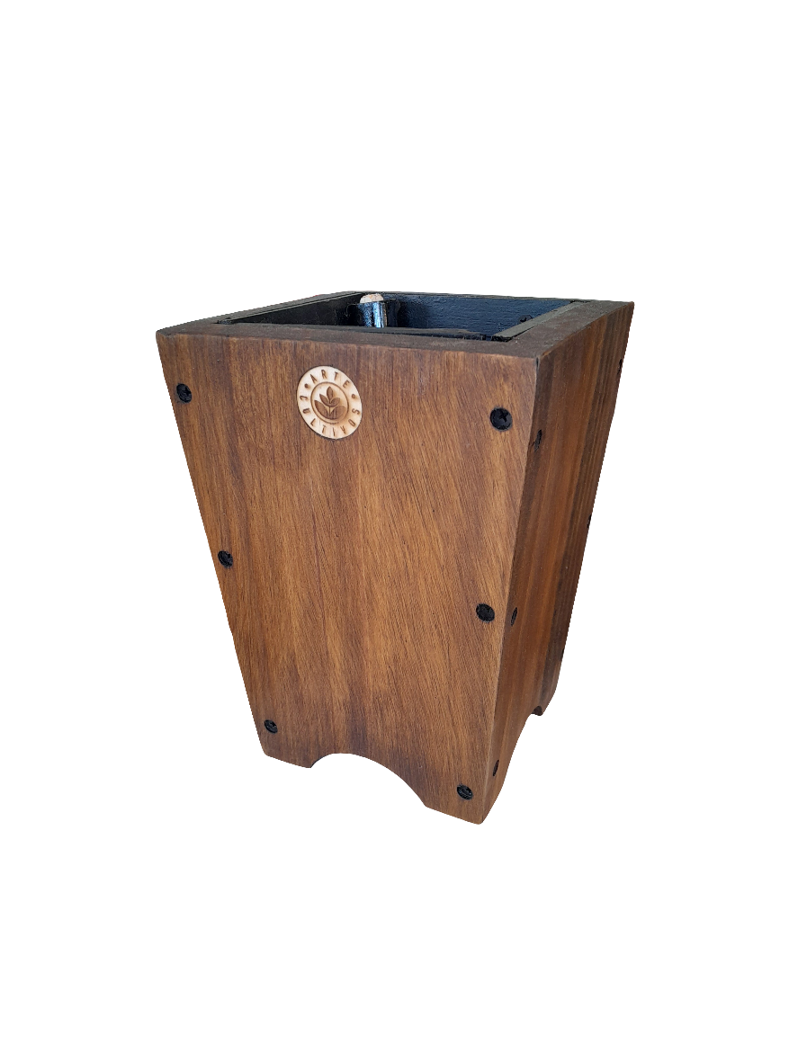 Macetero de madera Lonco 2 con autorriego Hidrocapture, foto 5 – Artecultivos
