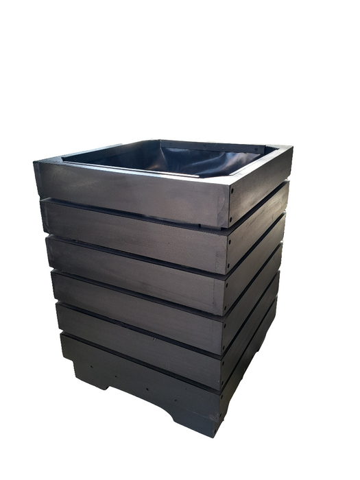 Macetero Madera Gran Torito Cubo 6T