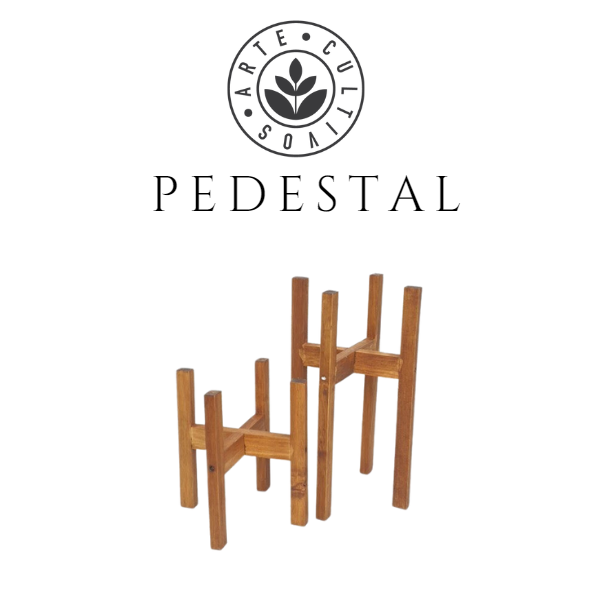 Pedestal de madera para maceteros, foto 2 – Artecultivos