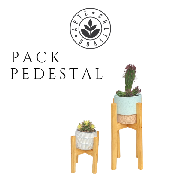 Pedestal de madera para maceteros, foto 3 – Artecultivos