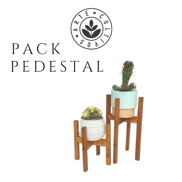 Pedestal de madera para maceteros, foto 4 – Artecultivos