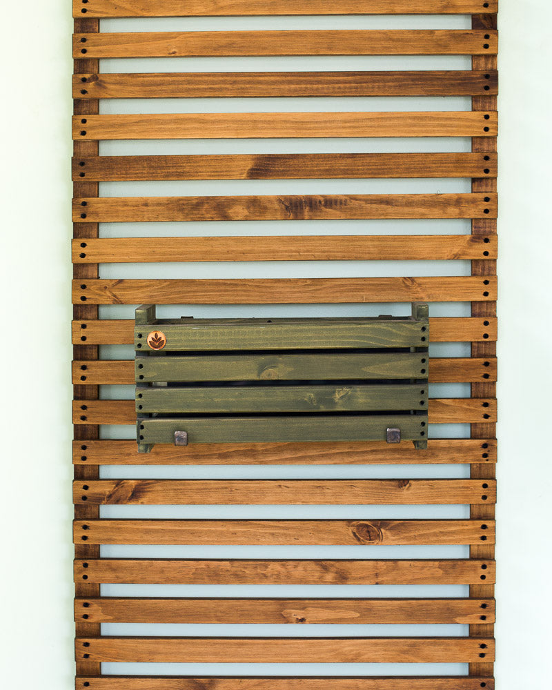 Macetero de madera Tekun Elite para pared y balcón, foto 15 – Artecultivos