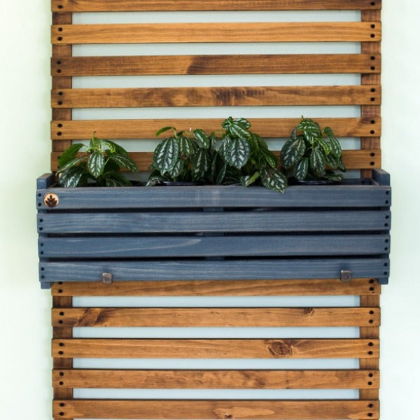 Macetero de madera Tekun Elite para pared y balcón, foto 16 – Artecultivos