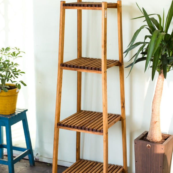 Repisa de madera para plantas Pillan, foto 4 – Artecultivos