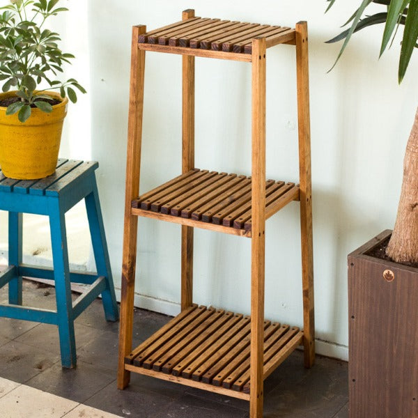 Repisa de madera para plantas Pillan, foto 2 – Artecultivos